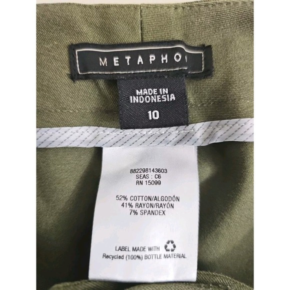 Metaphor ~Womam Size 10~ Olive Green Skinny Dress Pants Stretch. - Picture 7 of 9